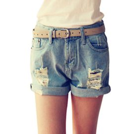 ZKOO-Vintage-Femmes-Sertissage-Short-en-Jean-Shorts-Jeans-Hot-Pants-Jeans-Trou-0
