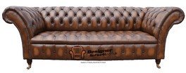 Balmoral Chesterfield Canapé 3 places en cuir Marron Balmoral Chesterfield Canapé 3 places en cuir Marron