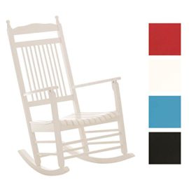 CLP Fauteuil à bascule en bois MARISSA, confortable et élégant de détente, idéal pour terrasse, balcon, jardin et salle de séjour, hauteur d’assise 47 cm CLP Fauteuil à bascule en bois MARISSA, confortable et élégant de détente, idéal pour terrasse, balcon, jardin et salle de séjour, hauteur d’assise 47 cm 2