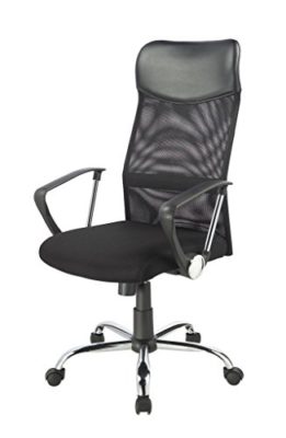 Chaise-De-Bureau-Noir-0341-Fauteuil-De-Chef-Ergonomique-Mesh-Fonction-Dinclinaison-Pivotante-0-3