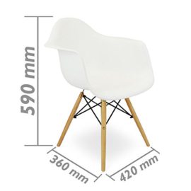 Chaise pour enfants inspirée Tour Eiffel fauteuil plastique blanc 1 unité Chaise pour enfants inspirée Tour Eiffel fauteuil plastique blanc 1 unité 3