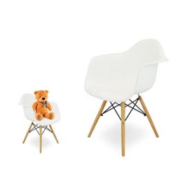 Chaise pour enfants inspirée Tour Eiffel fauteuil plastique blanc 1 unité Chaise pour enfants inspirée Tour Eiffel fauteuil plastique blanc 1 unité 4