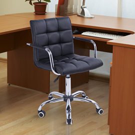 Chaisede-bureau-fauteuil-pivotante-ordinateur-manager-noir-neuf-97-0