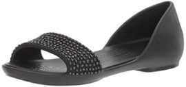 Crocs Crocslina Embellish Dorsayflat Blk/blk, Ballerines femme Crocs Crocslina Embellish Dorsayflat Blk/blk, Ballerines femme