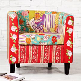 Design-Delights-Fauteuil-lounge-Motif-patchwork-de-fleurs-colores-0-0