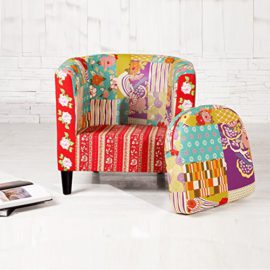 Design-Delights-Fauteuil-lounge-Motif-patchwork-de-fleurs-colores-0-2