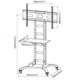 Duronic TVS Meuble TV moderne avec support d’écran – Idéal pour usage professionnel Duronic TVS Meuble TV moderne avec support d’écran – Idéal pour usage professionnel 3