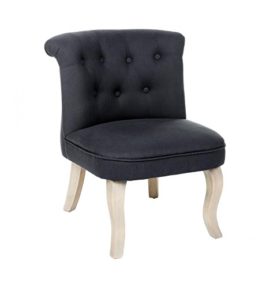 Fauteuil-crapaud-Lin-et-coton-Gris-fonc-Pouf-matelass-solide-0