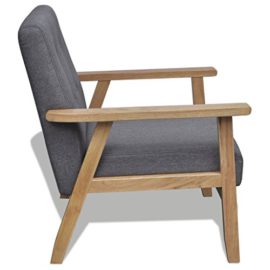 Fauteuil-vintage-gris-avec-pieds-en-bois-0-2