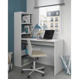 Habitdesign-Bureau-avec-tagre-rversible-Blanc-Alpes-144-x-120-x-53-cm-0