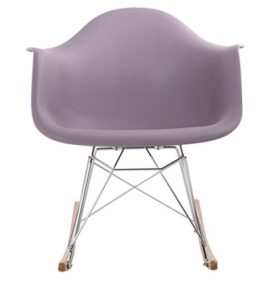 Hnnhome RAR Eames Lounge rétro à bascule Fauteuil à bascule Leisure Fauteuil Panton (Mauve Gris) Hnnhome RAR Eames Lounge rétro à bascule Fauteuil à bascule Leisure Fauteuil Panton (Mauve Gris) 3