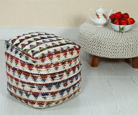 Homescapes-Pouf-carr-traphilo-motifs-triangle-Coloris-blanc-0-0