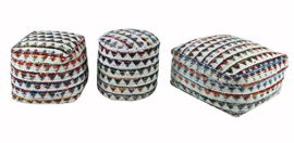 Homescapes-Pouf-carr-traphilo-motifs-triangle-Coloris-blanc-45-x-40-cm-0-0