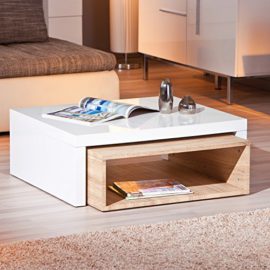 Links Table Basse MDF Sonoma 82 x 70 x 30,5 cm Links Table Basse MDF Sonoma 82 x 70 x 30,5 cm 4