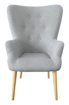 Menzzo 3327480020746 Scandinave Barkley Fauteuil Tissu Gris 90 x 101 x 78 cm Menzzo 3327480020746 Scandinave Barkley Fauteuil Tissu Gris 90 x 101 x 78 cm 2