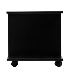 Meuble TV bas armoire basse à roulettes en panneaux de particules noir neuf10 Meuble TV bas armoire basse à roulettes en panneaux de particules noir neuf10 6