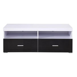 Meuble-TV-bas-table-armoire-basse-avec-2-tiroirs-meuble-de-maison-115L-x-55-l-x-42Hcm-noir-et-blanc-neuf-06BK-0-0