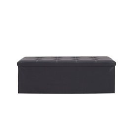 Mobili Rebecca® Pouf Boîte de Rangement Banc de Stockage Banc Rectangle Noir Design Contemporain Salon Chambre 38 x 110 x 38 cm (Cod. RE4908) Mobili Rebecca® Pouf Boîte de Rangement Banc de Stockage Banc Rectangle Noir Design Contemporain Salon Chambre 38 x 110 x 38 cm (Cod. RE4908)