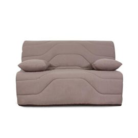 Moly banquette bz 3 places – matelas dunlopillo – tissu – taupe – 138x100x88 cm Moly banquette bz 3 places – matelas dunlopillo – tissu – taupe – 138x100x88 cm