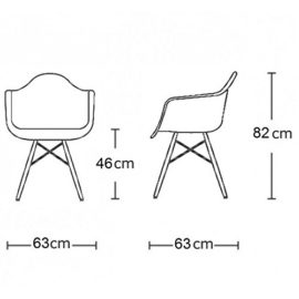 PROMO Lot de 2 x Fauteuil Design Inspiration DAW pieds Bois Clair Assise PP – Mobistyl® MOBI-DAWL PROMO Lot de 2 x Fauteuil Design Inspiration DAW pieds Bois Clair Assise PP – Mobistyl® MOBI-DAWL