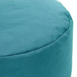 Pouf Rond Bleu Canard Intérieur Extérieur 30x25cm – Polyester Pouf Rond Bleu Canard Intérieur Extérieur 30x25cm – Polyester 4