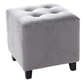 Pouf-carr-Aspect-VELOURS-coloris-GRIS-0