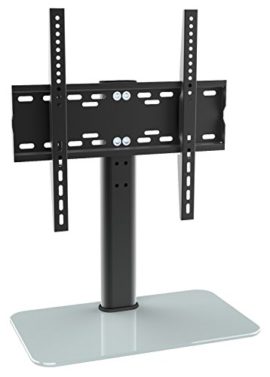 RICOO LCD TV Support pied en verre support FS304 pied support pour LED TV écran plat meuble rack VESA 400×400 universel rack de dépose en verre | canal cache-câble incl.| RICOO LCD TV Support pied en verre support FS304 pied support pour LED TV écran plat meuble rack VESA 400×400 universel rack de dépose en verre | canal cache-câble incl.| 2