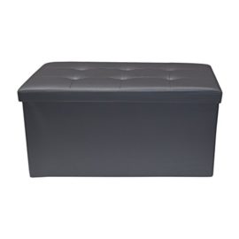 Rebecca-Srl-Pouf-Coffre-de-rangement-Banc-Rectangle-Stokage-Gris-Design-Contemporain-Salon-Chembre-Cod-RE4624-0