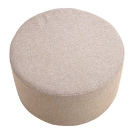 Rebecca-srl-Repose-pieds-Pouf-Tissu-Rond-Plat-Gris-Vintage-Mobilier-Bureau-Salon-Sejour-Cod-RE4543-0-0