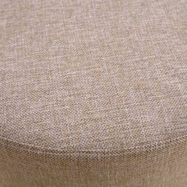 Rebecca-srl-Repose-pieds-Pouf-Tissu-Rond-Plat-Gris-Vintage-Mobilier-Bureau-Salon-Sejour-Cod-RE4543-0-1