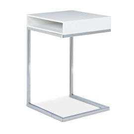 Relaxdays Table basse HxlxP: 61 x 37 x 38 cm table console table d’appoint canapé pour le salon chevet table ordinateur compartiment de rangement journaux papiers pieds en métal stables, blanc Relaxdays Table basse HxlxP: 61 x 37 x 38 cm table console table d’appoint canapé pour le salon chevet table ordinateur compartiment de rangement journaux papiers pieds en métal stables, blanc 2