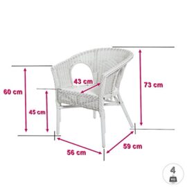 SOLDES : Lot 2 Fauteuils Chris Blanc – Osier SOLDES : Lot 2 Fauteuils Chris Blanc – Osier 3