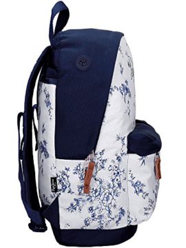 Sac à bretelles Pépé Jeans fleuri blanc et Marine Sac à bretelles Pépé Jeans fleuri blanc et Marine 4