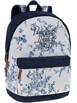 Sac à bretelles Pépé Jeans fleuri blanc et Marine Sac à bretelles Pépé Jeans fleuri blanc et Marine 2