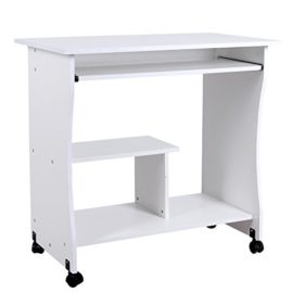 Songmics Bureau informatique Roulant / table informatique Meuble de bureau pour ordinateur LCD858 Songmics Bureau informatique Roulant / table informatique Meuble de bureau pour ordinateur LCD858 2