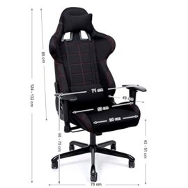 Songmics-Chaise-gamer-Fauteuil-de-bureau-racing-sport-avec-support-lombaire-et-coussin-0-2