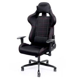 Songmics Chaise gamer Fauteuil de bureau racing sport avec support lombaire et coussin Songmics Chaise gamer Fauteuil de bureau racing sport avec support lombaire et coussin