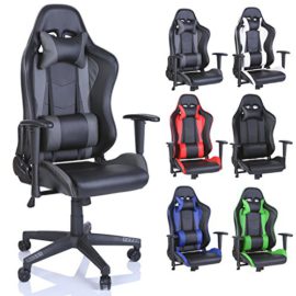 TRESKO-Chaise-Fauteuil-sige-de-bureau-racing-sport-ergonomique-dossier-rglable-en-continu-de-6-couleurs-diffrentes-0