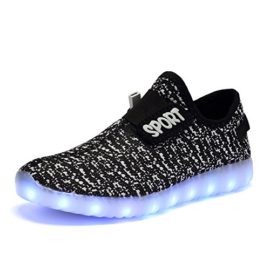 TULUO-Enfants-Garons-Filles-Chaussures-LED-USB-Chargeur-Sneakers-Enfants-Flashing-Trainers-0