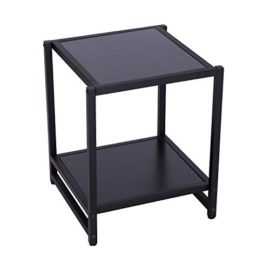 Table-Basse-Carr-de-Salon-Table-DAppoint-Elgant-avec-2-Etages-38L-x-38l-x-46Hcm-Noir-Neuf-98BK-0-3