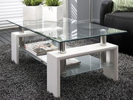 Table-basse-rectangulaire-en-MDF-avec-un-plateau-en-verre-coloris-blanc-laqu-0-1