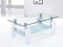 Table-basse-rectangulaire-en-MDF-avec-un-plateau-en-verre-coloris-blanc-laqu-0-2