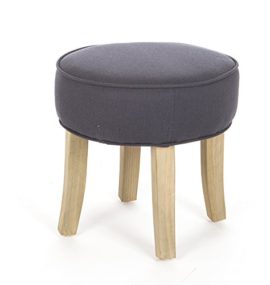 Tabouret-Pouf-rond-LIN-et-COTON-coloris-GRIS-BLEU-0