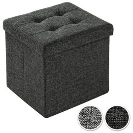 TecTake Tabouret pliant cube pouf dé pliable coffre siège de rangement boîte 38x38x38cm – diverses couleurs au choix – TecTake Tabouret pliant cube pouf dé pliable coffre siège de rangement boîte 38x38x38cm – diverses couleurs au choix – 2