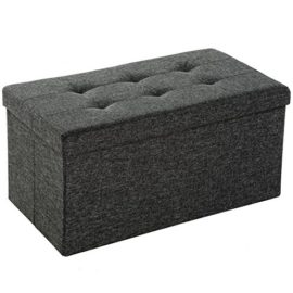 TecTake Tabouret pliant cube pouf dé pliable coffre siège de rangement boîte 76x38x38cm TecTake Tabouret pliant cube pouf dé pliable coffre siège de rangement boîte 76x38x38cm 2