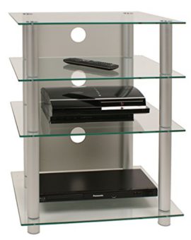 VCM VCM meuble Hifi « Bilus »|Rack Étagère, Table, Aluminium, Verre VCM VCM meuble Hifi « Bilus »|Rack Étagère, Table, Aluminium, Verre