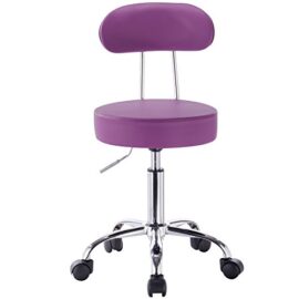 WOLTU-498-Tabouret-pivotantchaise-pivotante-chaise-de-bureau-avec-dossier-rglable8-couleurs-0-3