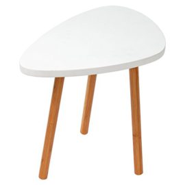 WOLTU BT05ws Table basse table de chevet en bambou et MDF,Taille environ 46 x 30 x 40 cm,Blanc WOLTU BT05ws Table basse table de chevet en bambou et MDF,Taille environ 46 x 30 x 40 cm,Blanc 4