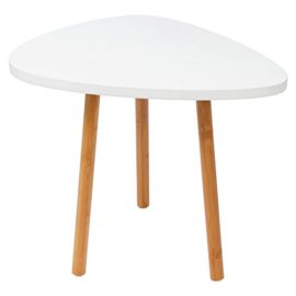 WOLTU BT05ws Table basse table de chevet en bambou et MDF,Taille environ 46 x 30 x 40 cm,Blanc WOLTU BT05ws Table basse table de chevet en bambou et MDF,Taille environ 46 x 30 x 40 cm,Blanc 2