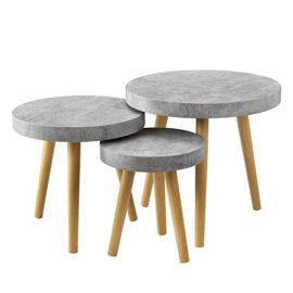 [en.casa]® Table de salon kit de 3 béton gris table d’appoint table salon [en.casa]® Table de salon kit de 3 béton gris table d’appoint table salon 2